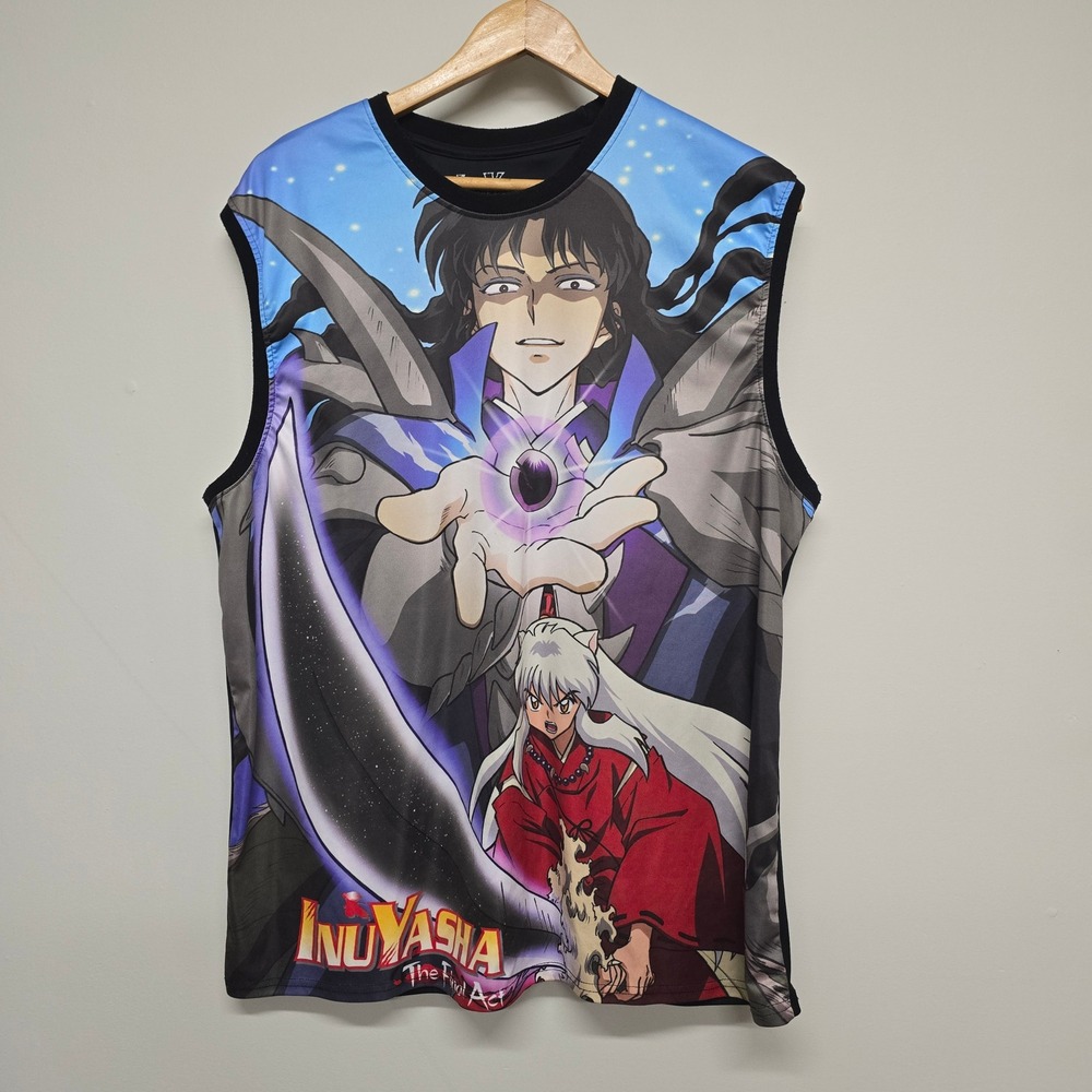 Inuyasha The Final Act Tank Top Mens XL Multi Polyester Naraku Graphic Anime